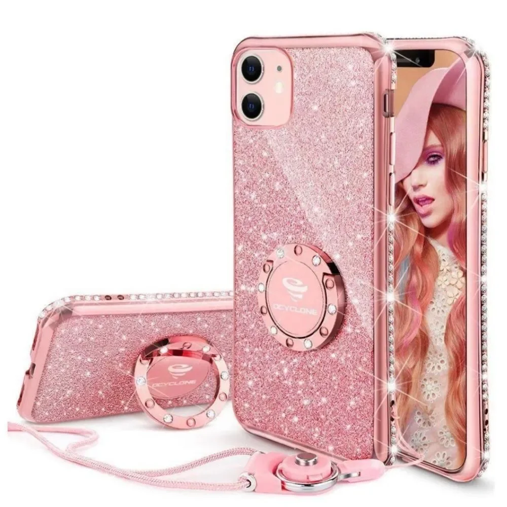 Pink Glitter OCYCLONE for iPhone 11 Case​
